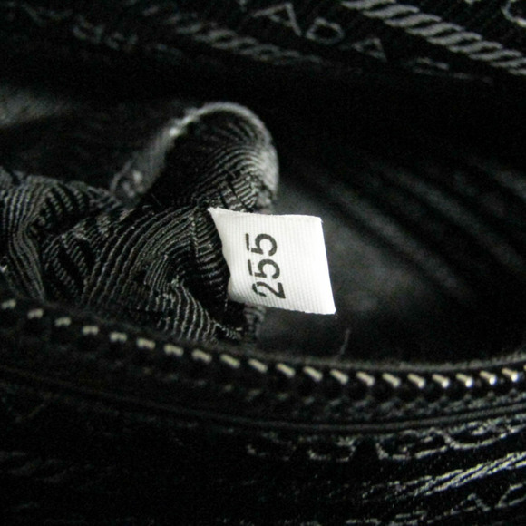 PRADA RE-NYLON Nylon Leather Shoulder Bag Black - Picture 8 of 8